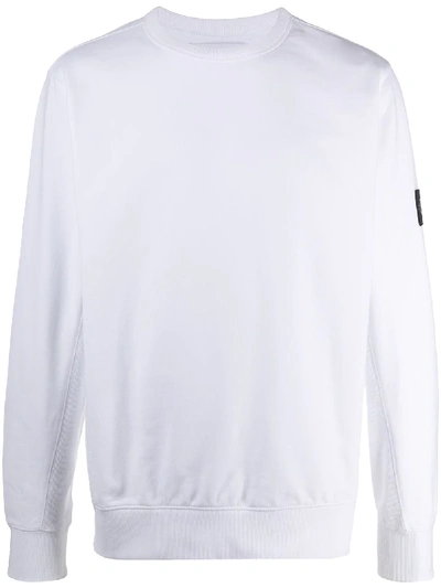 Shop Calvin Klein Jeans Est.1978 Logo Patch Sweater In White