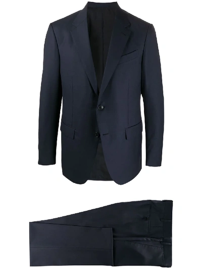 Shop Ermenegildo Zegna Single-breasted Suit In Blue