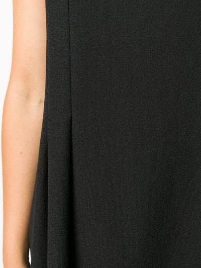 Shop Daniela Gregis Tie-waist A-line Dress In Black