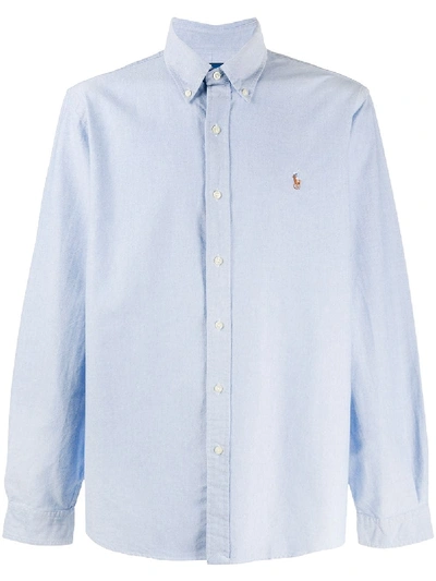 Polo Ralph Lauren Embroidered Logo Cotton Shirt In Pastel