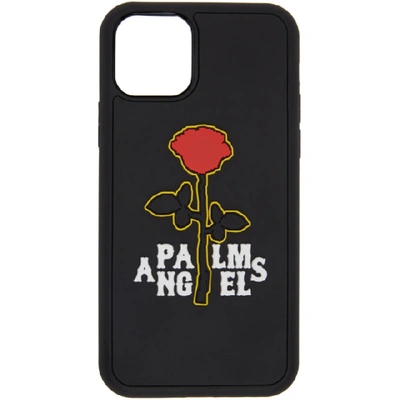 Shop Palm Angels Black Rose Iphone 11 Pro Case