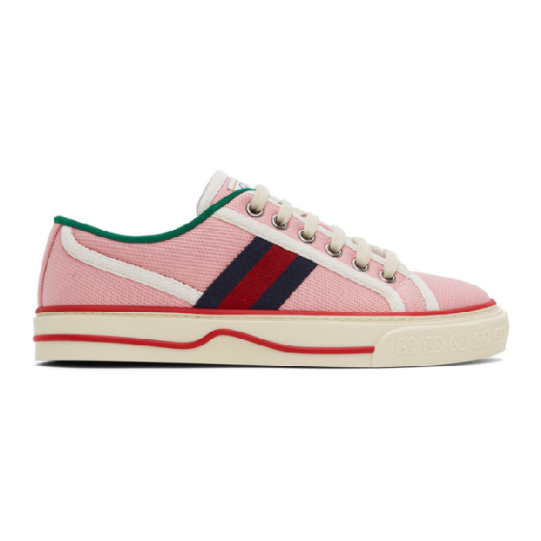 pink gucci tennis shoes