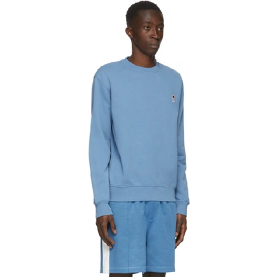 Shop Ami Alexandre Mattiussi Blue Ami De Coeur Sweatshirt In Blue 400