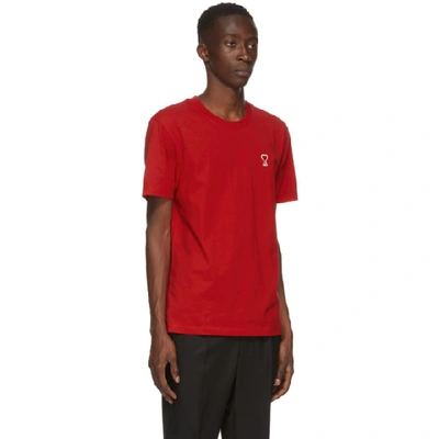 Shop Ami Alexandre Mattiussi Red Ami De Coeur T-shirt In Red 600