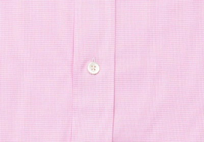 Shop Ledbury Men's Pink Danvers Houndstooth Dress Shirt Cotton