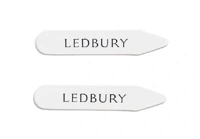 Shop Ledbury Men's Standard Spread / Mid-spread Collar Stay Pair In Multicolor