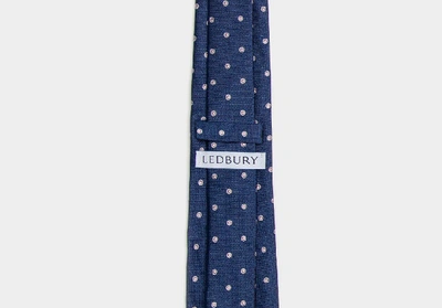 Shop Ledbury Men's Pink Bateman Tie Silk
