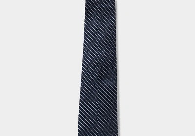 Shop Ledbury Men's Navy Blue Kilbourn Tie