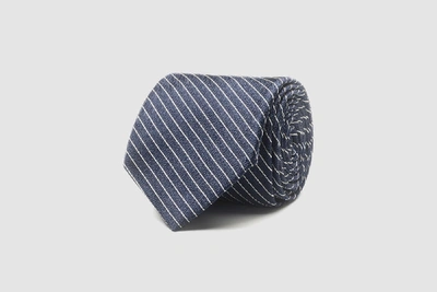 Shop Ledbury Men's Navy Blue Kilbourn Tie