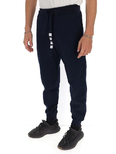 Shop Thom Browne Drawstring Joggers In Navy