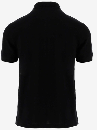 Shop Dolce & Gabbana Logo Embroidered Polo Shirt In Black