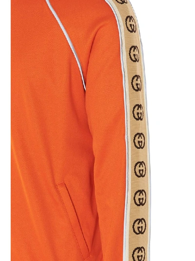 Shop Gucci Technical Jersey Oversize Jacket In Orange