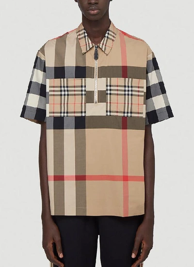 Shop Burberry Short In Beige