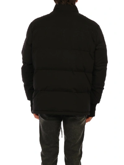 Shop Kenzo Tiger Patch Down Jacket In Black