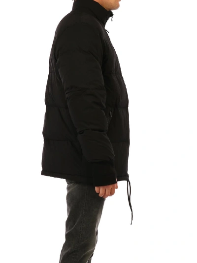 Shop Kenzo Tiger Patch Down Jacket In Black