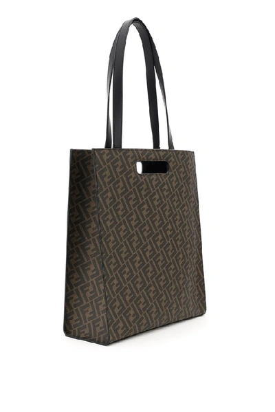 Shop Fendi Ff Motif Shopping Tote Bag In Multi