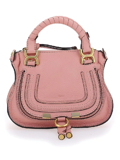 Shop Chloé Marci Mini Handbag In Pink