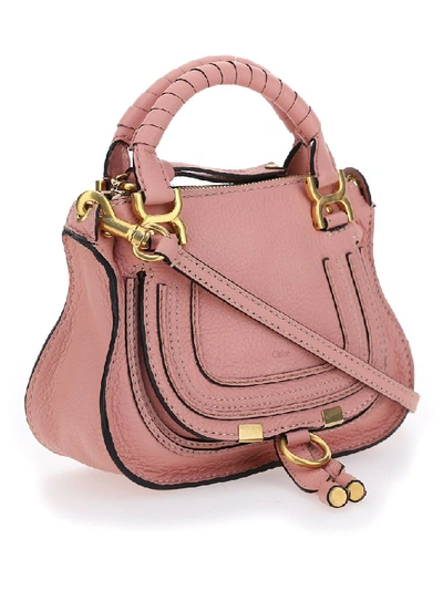 Shop Chloé Marci Mini Handbag In Pink