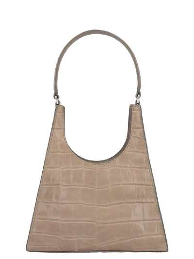 Shop Staud Rey Shoulder Bag In Grey