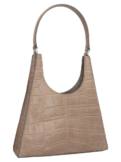 Shop Staud Rey Shoulder Bag In Grey