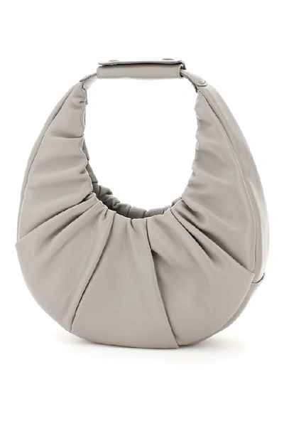 Shop Staud Moon Shoulder Bag In Grey