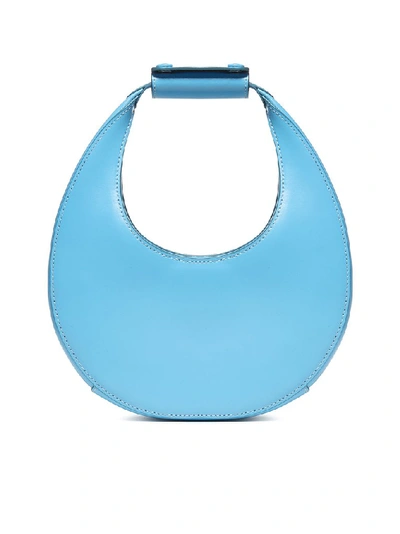 Shop Staud Moon Mini Shoulder Bag In Blue