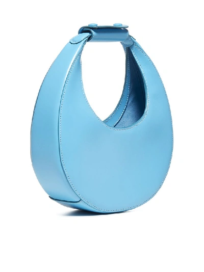 Shop Staud Moon Mini Shoulder Bag In Blue