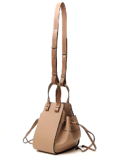 Shop Loewe Hammock Drawstring Tote Bag In Beige