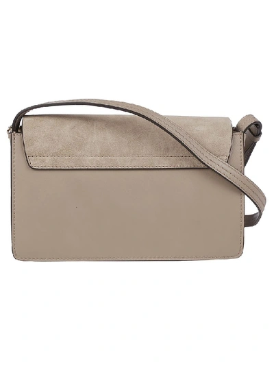 Shop Chloé Faye Small Shoulder Bag In Grey