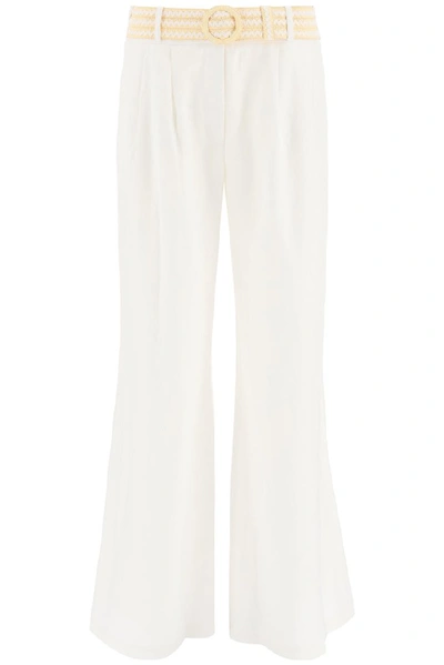 Shop Zimmermann Amelie Slouch Pants In White