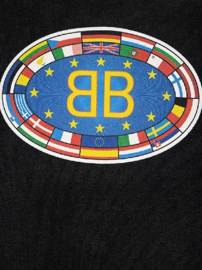 Shop Balenciaga Bb Logo Crewneck T In Grey