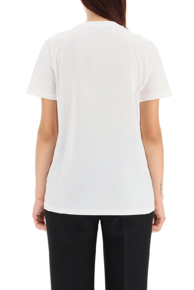 Shop Prada Logo Patch T In White