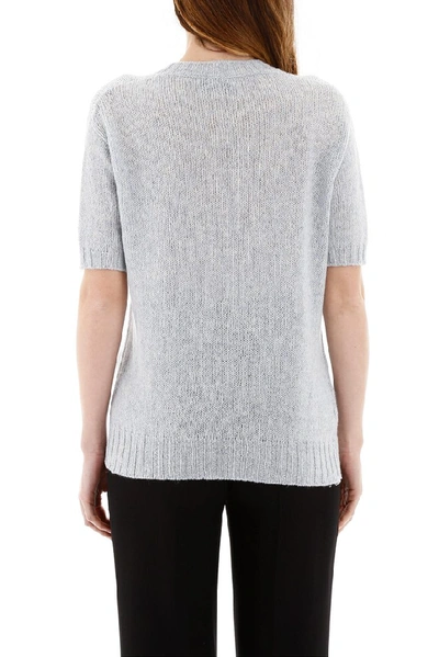 Shop Prada Shetland Knitted T In Blue