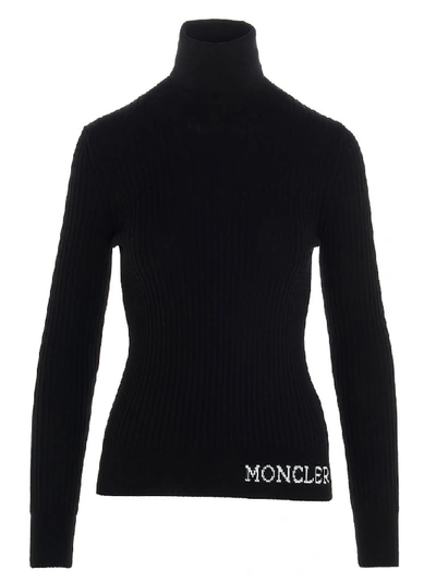 Shop Moncler Logo High In Black