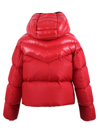 Shop Moncler Padded Down Jacket In Red