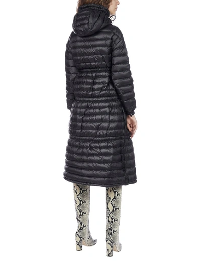 Shop Burberry Lightweight Hooded Puffer Coat In Black