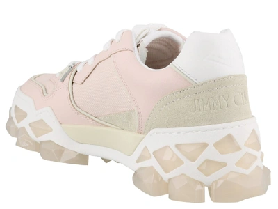 Shop Jimmy Choo Diamond Sneakers In Pink