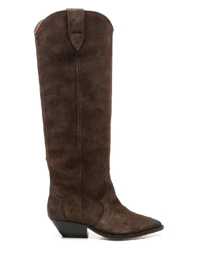 Shop Isabel Marant Denvee Boots In Brown