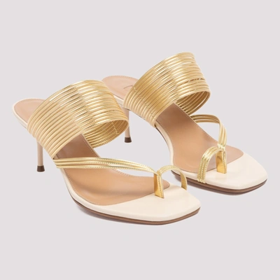 Shop Aquazzura Sunny 60 Sandals In Gold