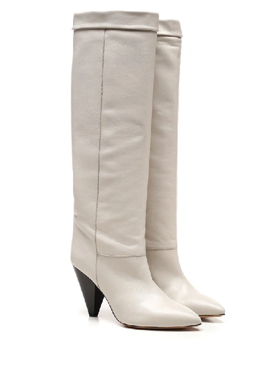 Shop Isabel Marant Loens Boots In White