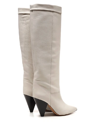 Shop Isabel Marant Loens Boots In White