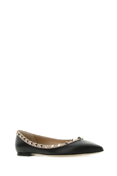 Shop Valentino Garavani Rockstud Ballerinas In Black