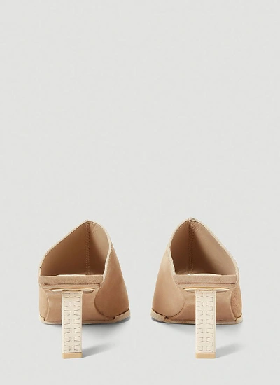 Shop Jacquemus Carino Heeled Mules In Brown