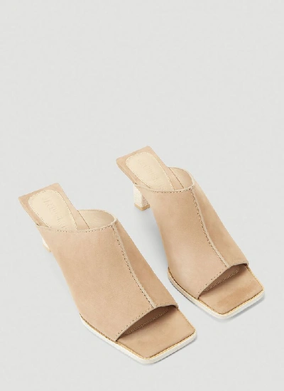 Shop Jacquemus Carino Heeled Mules In Brown