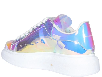 Shop Alexander Mcqueen Holographic Oversized Sneakers In Multi