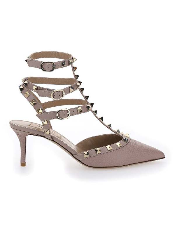 valentino garavani rockstud ankle strap pumps