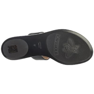 Shop Gucci Double G Thong Sandals In Black