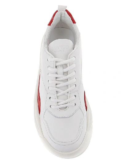 Shop Valentino Garavani Logo Sneakers In White