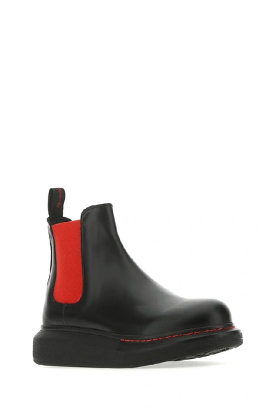 Shop Alexander Mcqueen Hybrid Chelsea Boots In Black