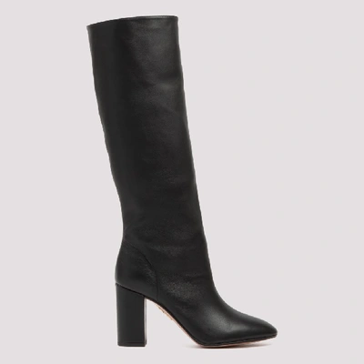 Shop Aquazzura Boogie 85 Boots In Black